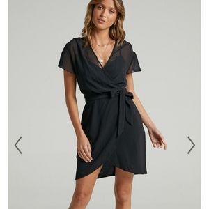 Showpo Kicking Goals Dress in Black, size US 2